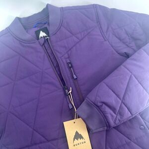 Burton W Versheat JK Jacket Purple Violet Halo Quilted Bomber Style Size S